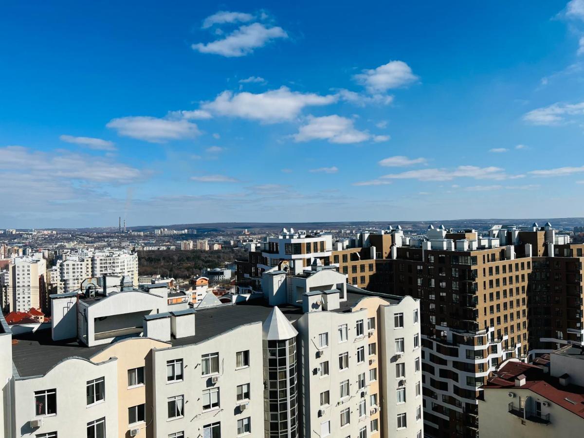 Comfortable Apartment With A Panoramic View Kischinau Exterior foto